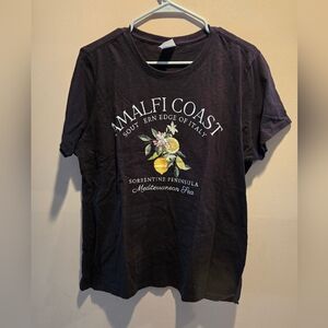 Amalfi Coast Graphic T-Shirt NWOT